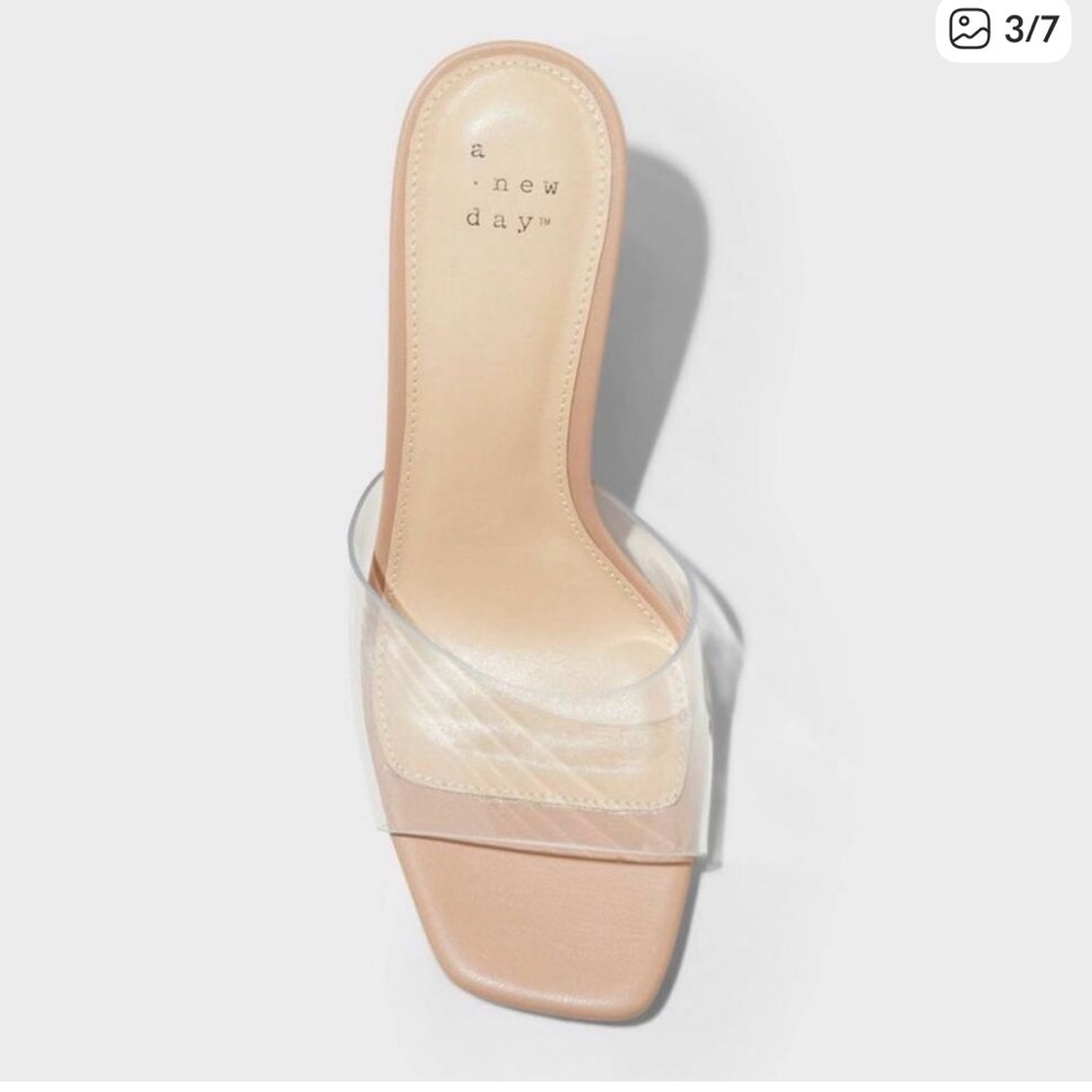 a new day Susana Heels PVC Clear Wedge Sandals - Picture 3 of 8
